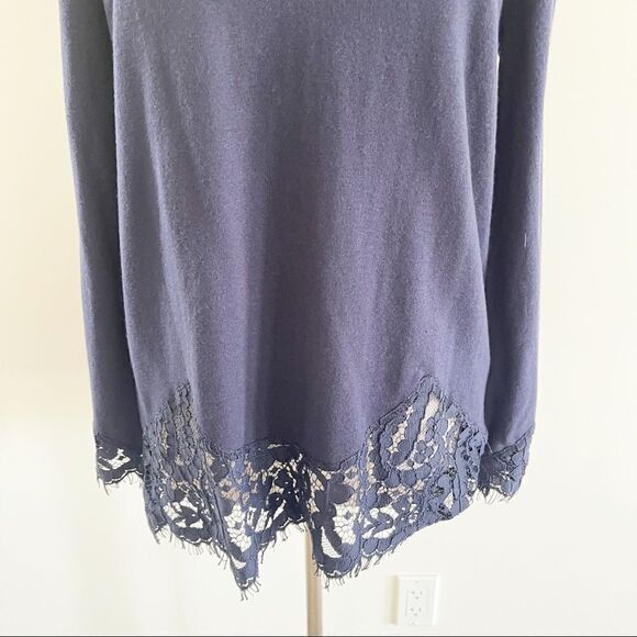 Soft Surroundings Navy Sweater Pull Over Medium - Picture 3 of 9